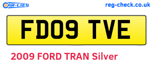 FD09TVE are the vehicle registration plates.