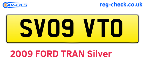 SV09VTO are the vehicle registration plates.