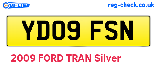 YD09FSN are the vehicle registration plates.
