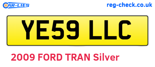 YE59LLC are the vehicle registration plates.