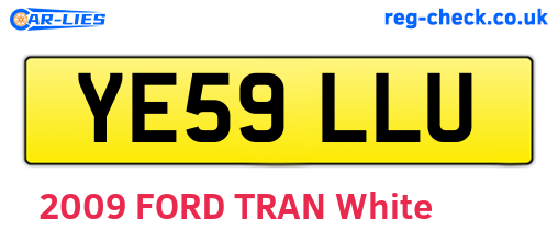 YE59LLU are the vehicle registration plates.