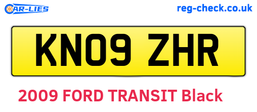 KN09ZHR are the vehicle registration plates.