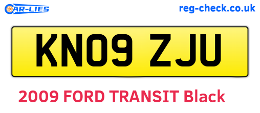KN09ZJU are the vehicle registration plates.