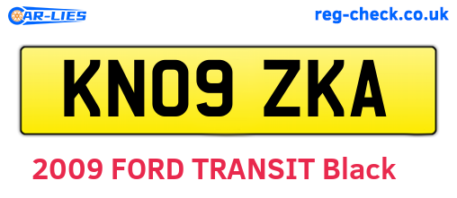 KN09ZKA are the vehicle registration plates.