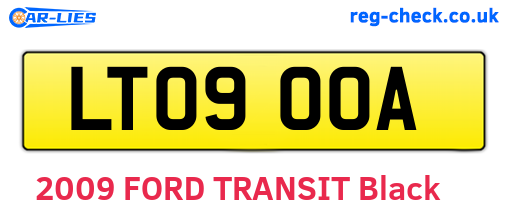 LT09OOA are the vehicle registration plates.