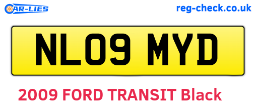 NL09MYD are the vehicle registration plates.
