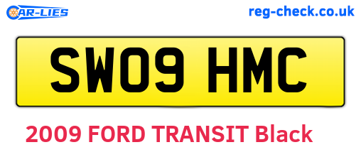 SW09HMC are the vehicle registration plates.