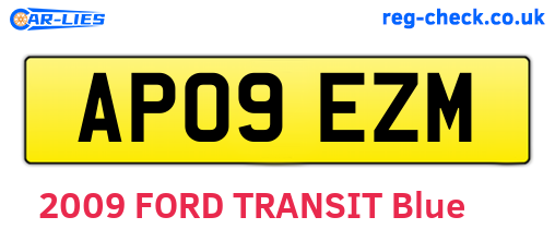 AP09EZM are the vehicle registration plates.