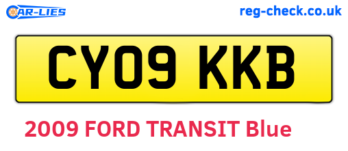 CY09KKB are the vehicle registration plates.