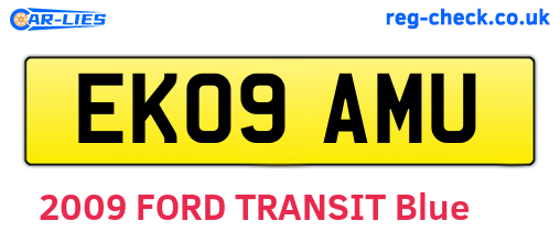 EK09AMU are the vehicle registration plates.