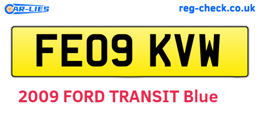 FE09KVW are the vehicle registration plates.