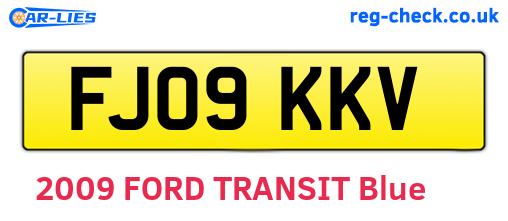 FJ09KKV are the vehicle registration plates.