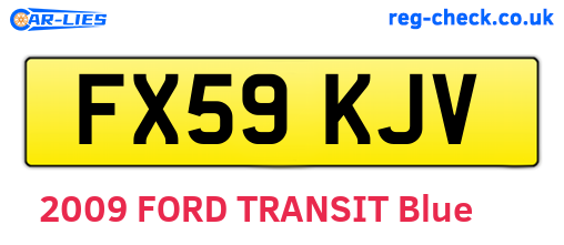 FX59KJV are the vehicle registration plates.