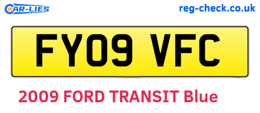 FY09VFC are the vehicle registration plates.