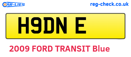 H9DNE are the vehicle registration plates.