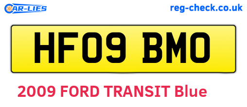 HF09BMO are the vehicle registration plates.