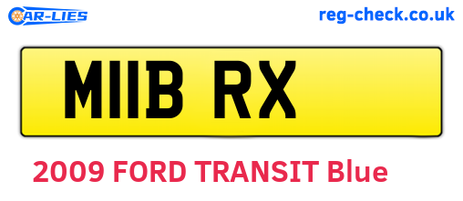 M11BRX are the vehicle registration plates.