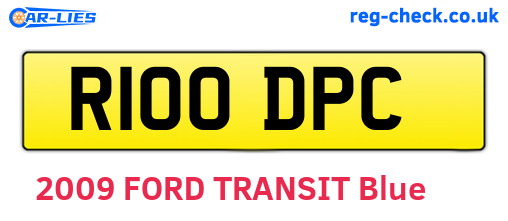 R100DPC are the vehicle registration plates.