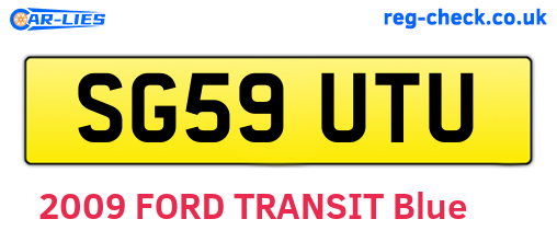 SG59UTU are the vehicle registration plates.