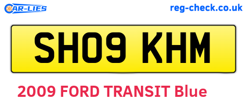 SH09KHM are the vehicle registration plates.