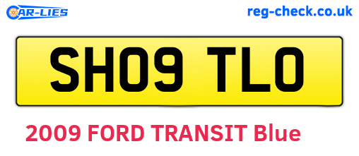 SH09TLO are the vehicle registration plates.