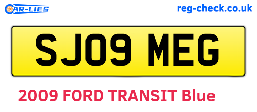 SJ09MEG are the vehicle registration plates.
