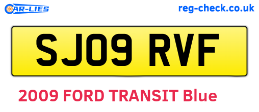 SJ09RVF are the vehicle registration plates.