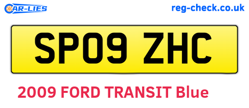 SP09ZHC are the vehicle registration plates.