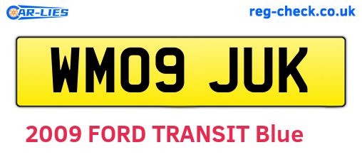 WM09JUK are the vehicle registration plates.