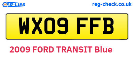 WX09FFB are the vehicle registration plates.