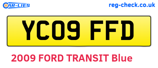 YC09FFD are the vehicle registration plates.