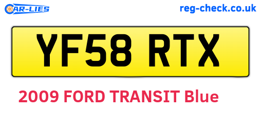 YF58RTX are the vehicle registration plates.