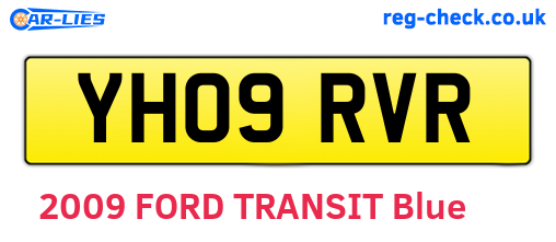 YH09RVR are the vehicle registration plates.