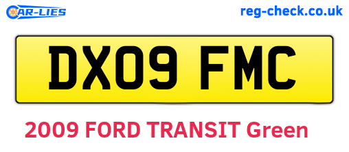 DX09FMC are the vehicle registration plates.