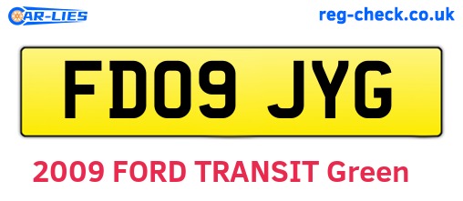 FD09JYG are the vehicle registration plates.