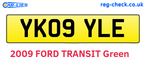 YK09YLE are the vehicle registration plates.