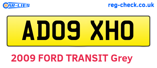 AD09XHO are the vehicle registration plates.