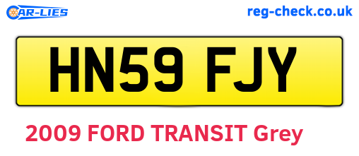 HN59FJY are the vehicle registration plates.