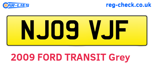 NJ09VJF are the vehicle registration plates.