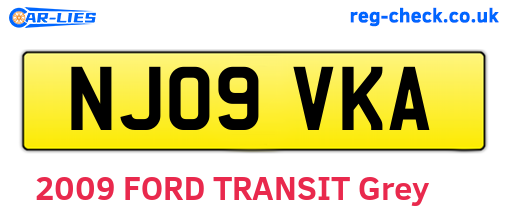 NJ09VKA are the vehicle registration plates.