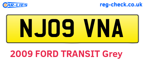 NJ09VNA are the vehicle registration plates.