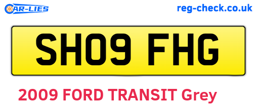 SH09FHG are the vehicle registration plates.