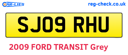 SJ09RHU are the vehicle registration plates.