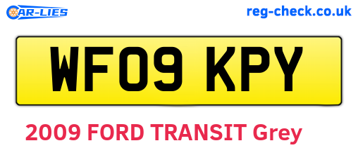 WF09KPY are the vehicle registration plates.