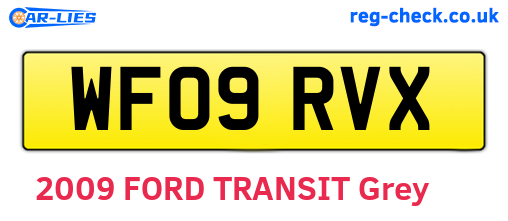WF09RVX are the vehicle registration plates.