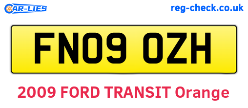 FN09OZH are the vehicle registration plates.