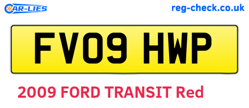 FV09HWP are the vehicle registration plates.