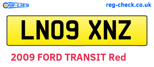 LN09XNZ are the vehicle registration plates.