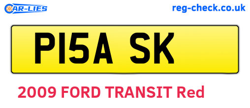 P15ASK are the vehicle registration plates.