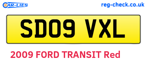 SD09VXL are the vehicle registration plates.